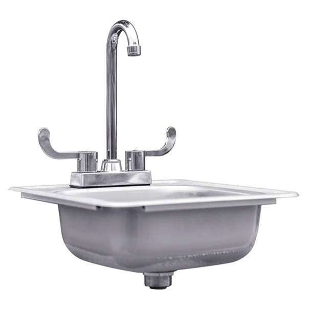 Bull Outdoor Bull Large DropIn Stainless Steel Sink With Faucet Wayfair